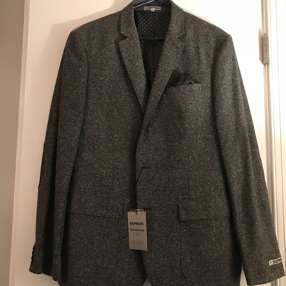 Express Men Photographer Wool Blend Blazer 42R